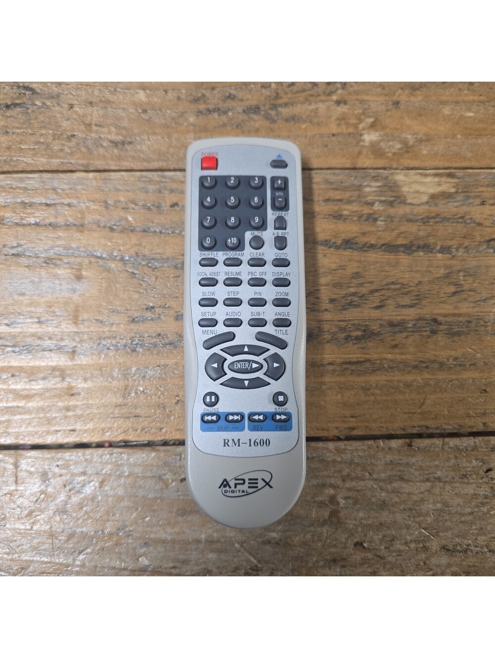 Apex Digital RM-1600 DVD Player Remote Control AD1600 OEM Tested